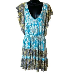 Daily Practice by Anthropologie Tiered Ruffle Mini Dress